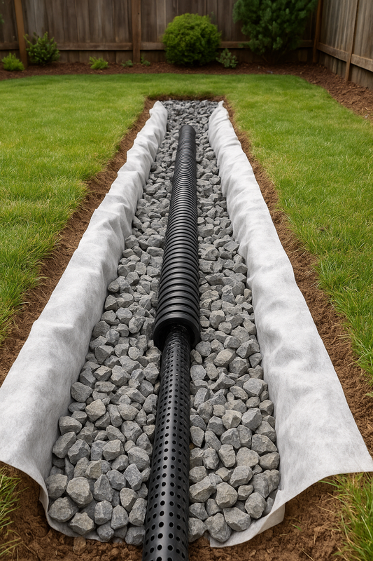 How to Build a French Drain with Gravel or Limestone from Picayune Landscape Supply