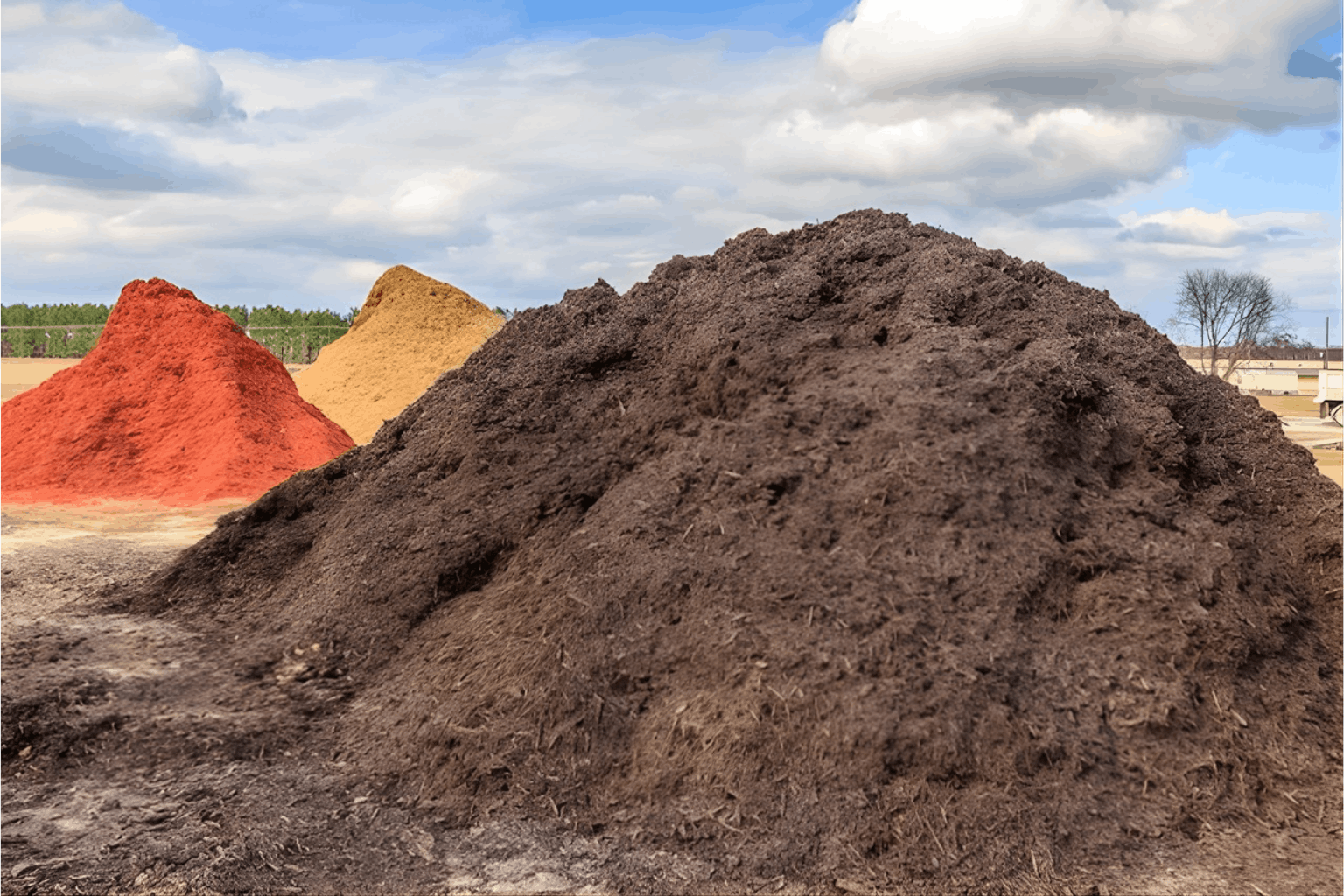 Bulk landscape mulch supplier serving Picayune and the Mississippi Gulf Coast with pickup and delivery options